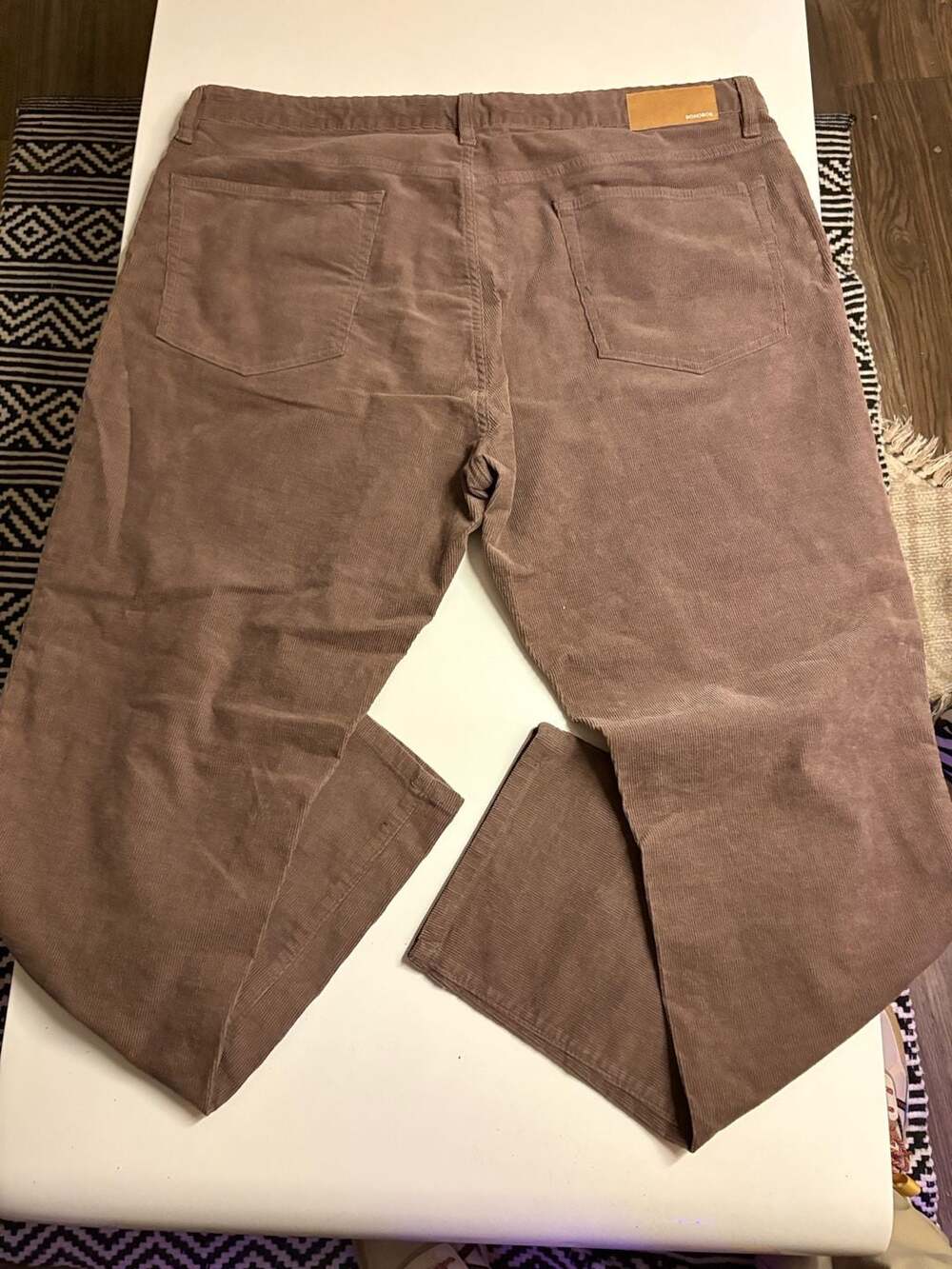 Bonobos Athletic Fit Corduroy Pants 38x32 Taupe Brown